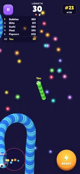 Snake Arena gameplay screenshot